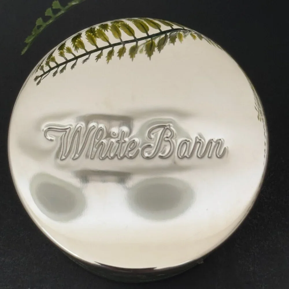 BBW White Eucalyptus & Sage White Barn Bath & Body Works 3 Wick Candle - Picture 8 of 10